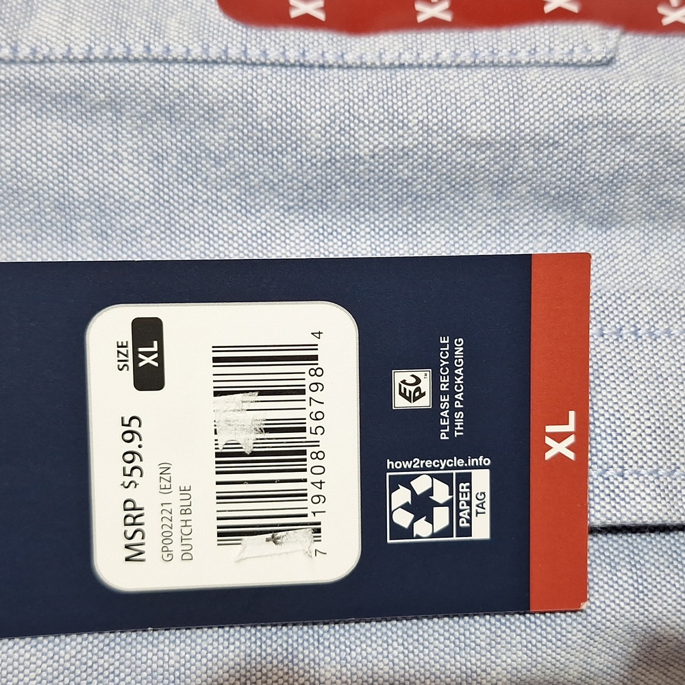 Gap Men's Long Sleeve Oxford Shirt Size XL Dutch Blue - Picture 3 of 11